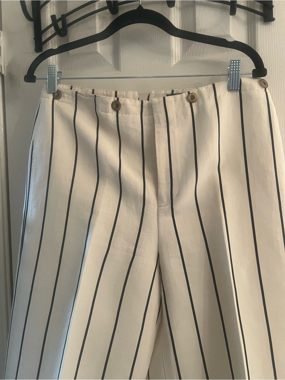 Ralph Lauren nautical stripe wide leg pants size 8